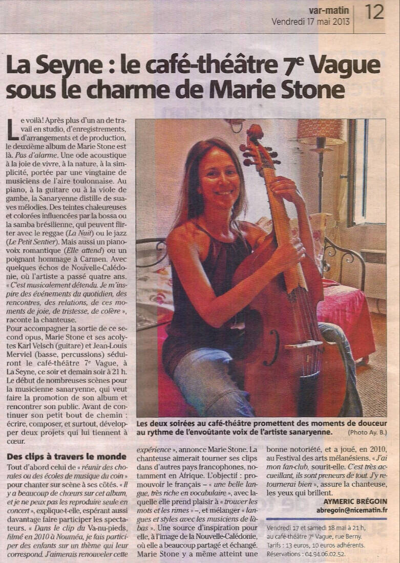 Article Var matin - 2013